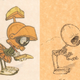 Image for article titled Skeleton illustrations get under cartoon characters' skin